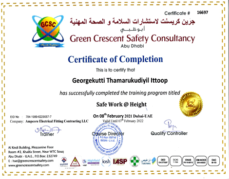 Electrical Work at height certificate-8